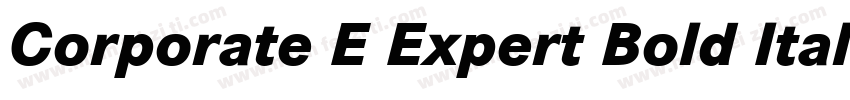 Corporate E Expert Bold Italic OsF字体转换